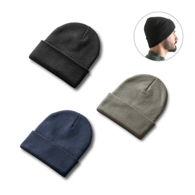 CARL. Gorro unissexo em poliéster reciclado (100 rPET)